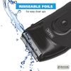 Wahl Compact Rechargeable Lithium Ion Shaver Kit with Hygienic Rinseable Foils & Cutter Bar with Dual Flexible Foils That Move with The Contours of Your Face - 7065