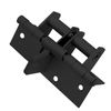 4 Pack 10cm Self-Closing Door Hinges, 4" Spring Interior Residential Hardware(Black)