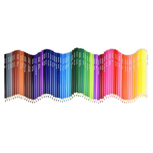 Colored Pencils, 72 Colors, Oil-based Colored Pencils, Drawing Set for Pictures and Coloring, Comes with Case, Sharpener, and Eraser