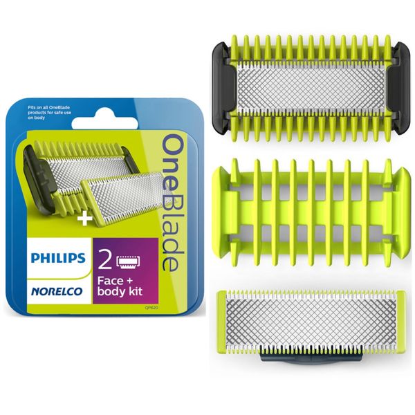NEW Philips Norelco OneBlade Replacement Blade Face + Body Kit