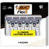 BIC Flex 5 Titanium-Coated Disposable Razors for Men - 9 Count - Precision Shavi