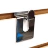 Slatwall Open End Basket Holding Notch Hook, Chrome, 6 Pack