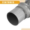 Partuto 1 Pc 2"x8"x12" Universal Exhaust Flex Pipe - Stainless Steel