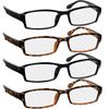 TruVision Readers - 9501HP - 4 pk - 2 Black & 2 Tortoise -2.50