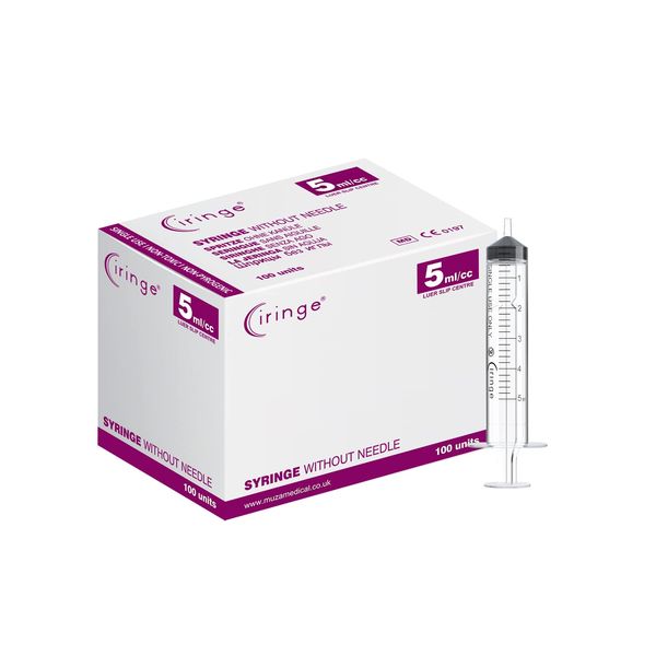 Ciringe 5 ml Syringe - Pack of 100