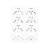 LashArt Lash Mapping Stickers Classic Styles Guide Handwriting Eyelash Extension Pads