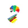 Multi-Coloured Cable Ties Set, 100 Pack, 4 Sizes 100-250mm, Assorted Colours