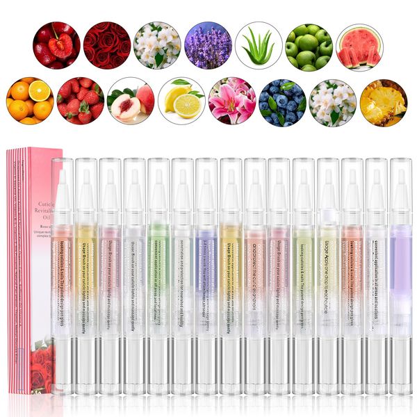 Bestauty 15Pcs Nagelöl Stift Nagelpflege Cuticle Oil Nail Care Pen mit Vitaminen Nagelpflegestift Nagelhaut, Nagelhautöl Pflege Nail Care Oil Pen für Fuß und Finger Nägel & Nagelhaut