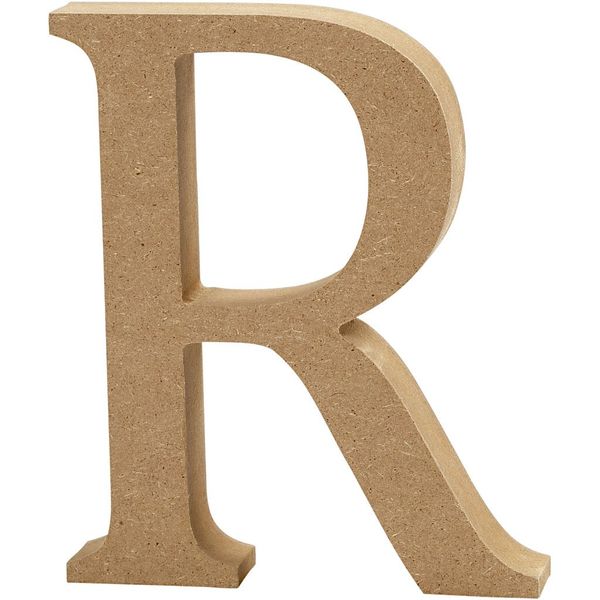 Creativ 56377 Letter, H: 8 cm, MDF, R, 1pc