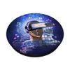 Gaming Girl Robot Virtual Reality Glasses PopSockets Swappable PopGrip