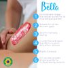 Depil Bella Pink Hard Wax Beads | High-Performance for Short and Resistant Hair | Vegan Hair Removal | With Dragon Fruit Extract | 2.2 lbs