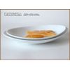 Oval Plate canoe Dish White Porcelain (23.5 cm)