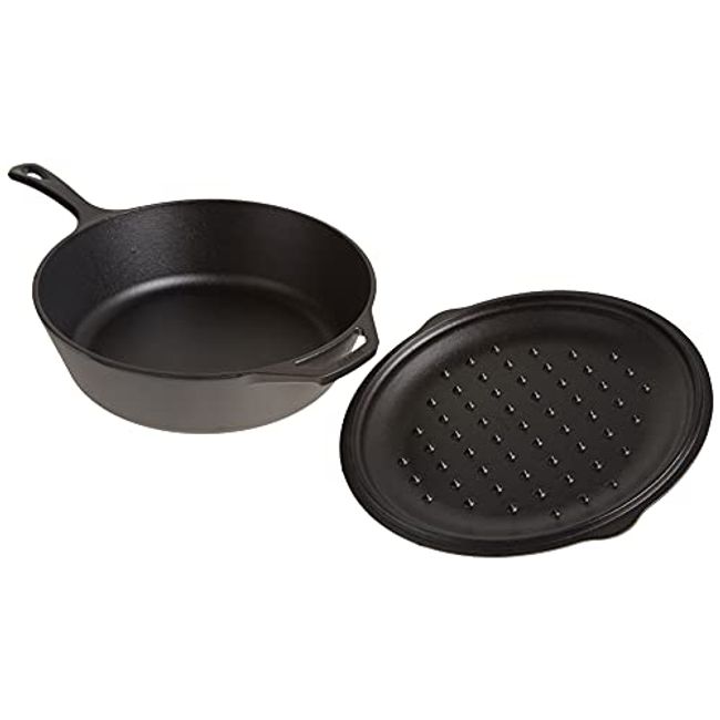 Lodge Cast Iron Covered Deep Skillet