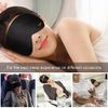 Silk Sleep Mask, Eye Mask, Gritin Light-Blackout Design Ultra Soft & Comfortable 100% Natural Silk Sleeping Mask Eye Blinder with Adjustable Strap and Ear Plug for Men, Women and Kids