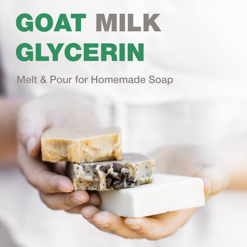 Soapeauty Goat Milk Soap Base - Glycerin Melt and Pour for Sensitive Skin - Perfect Soap Base for Homemade Soap, Moisturizing Bar Soap & Diy Soap Mixing - 10 Lbs