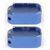 2 Pack BLUE Weighted Magazine Base Plate Compatible with Glock 9mm/.40