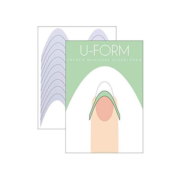 French Maniküre Schablone U-Form - French Nail Smile Line - 30er Pack