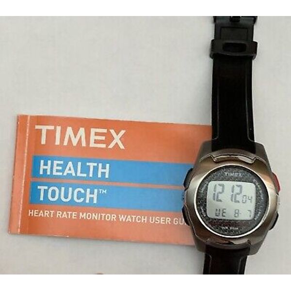 Timex Heart Rate Monitor Watch NEW BATTERY installed Health Touch Model