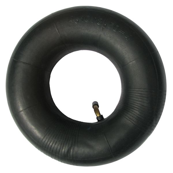 Potreba Inner tube 4.10/3.50-4 for wheelbarrow wheels, replacement inner tubes, bent valve steml for lawn mover, hand trucks, golf trolley and car accessories 10" inch