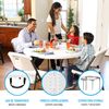 Lifetime 280064 Light Commercial Fold-in-Half Round Table, 4 Feet, White