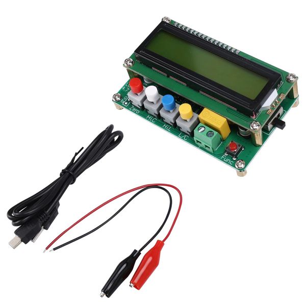 Hopbucan 1 Set Inductance Capacitance L/C Meter Digital LCD Capacitance Meter with USB Cable