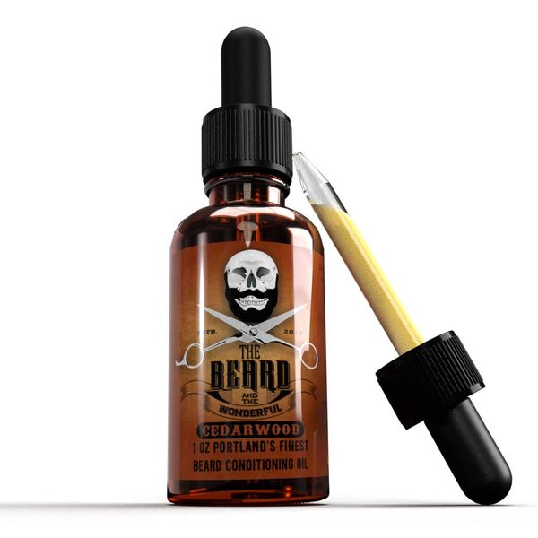 Premium Beard Oil (30ml), Best Facial Hair Oil for a Soft & Healthy Beard, Beard Softener for Men, Beard Growth Oil, Improve Hair Growth, Made with All Natural Ingredients, Cedarwood
