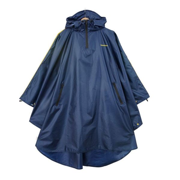 Ogawa 18488 Raincoat, Rain Poncho, Men's, Women's, Bicycle, One Size Fits All (Length 40.6 inches (103 cm), Innovator Innovator, Navy, Super Waterproof, Water Repellent, Reflective Tape, Storage Bag