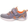 Superfit Jungen Storm Sneaker, Hellgrau Orange 2500, 27 EU
