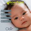 Clair de Lune | Micro-Fresh 2 Pack Grey Fitted Moses Sheets | 74 x 30 cm | 100% Cotton Universal Elasticated Fit