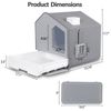 Extra Large Enclosed Cat Litter Box Pets Stain Resistant Anti-Splashing Odorless