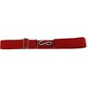 Mazeys Retro Unisex 70s Elastic Snake Belts (Red Plain)