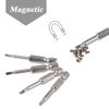 Mesee 5 Pieces Magnetic Triangle Head Screwdriver Bits, 50mm S2 Steel Triangular Tip Screw Driver Bit 1/4 Hex Shank Triangle Screwdriver Bit Set