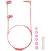 Closed type inner earphones. safety pink