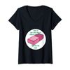 Womens Finished Eraser Student V-Neck T-Shirt