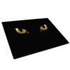 Black Yellow Cat Eyes Cool Glass Placemat Kitchen Table Worktop Saver Protector