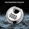 DAYGOS 4 Digit Combination Disc Padlock with Hardened Steel Keyless Heavy Duty Combo Lock for Sheds,Fence,Storage Unit,Trailer,Moving Cube(3/8-in Shackle)