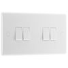 Nexus 4 Gang 2 Way 10A Switch White