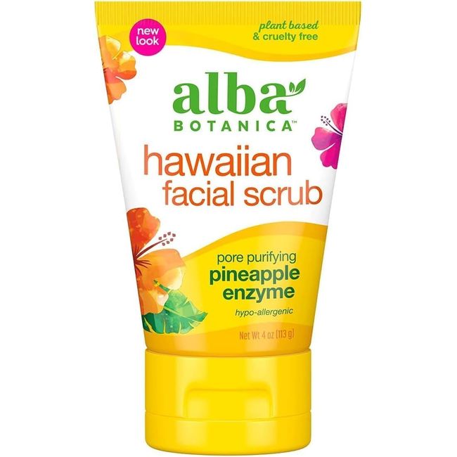 Alba Botanica Facial Scrub, Pineapple Enzyme, 4 oz