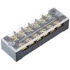 uxcell Terminal Block 6 Position Barrier Bar Double 600V 25A