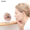 Napure Mirror Double-Sided Hand Mirror, 7x Magnifier, Makeup Mirror, Real Skin Color, Silver, Made in Japan