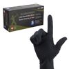 Dynarex Black Arrow Disposable Latex Exam Gloves, Powder-Free, For Healthcare, Law Enforcement, Tattoo, Salon or Spa, Black (100, X-Large)