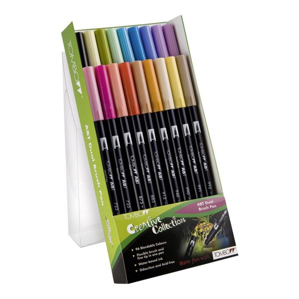 Tombow Dual Brushpens 18 Colour Set (Secondary)