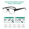 Eyekepper 5-pack Spring Hinges Vintage Reading Glasses Readers Black/Clear +1.75