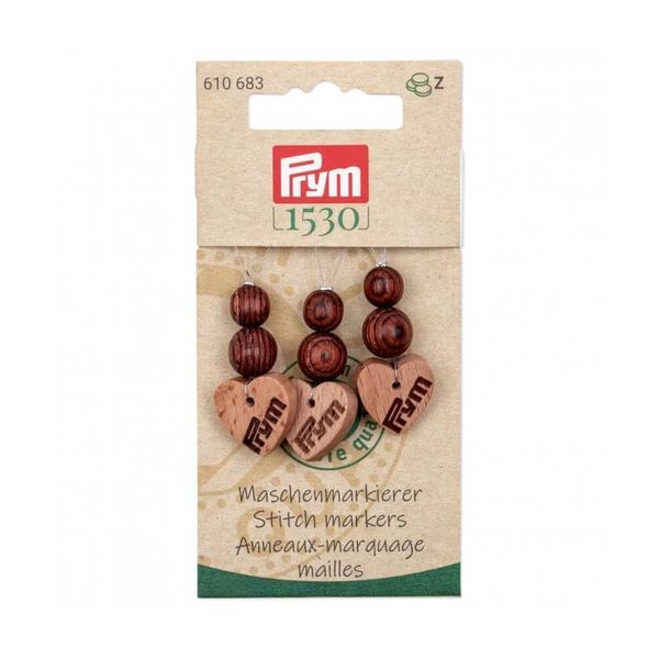 Prym Stitch Markers Wood, Natural, One Size