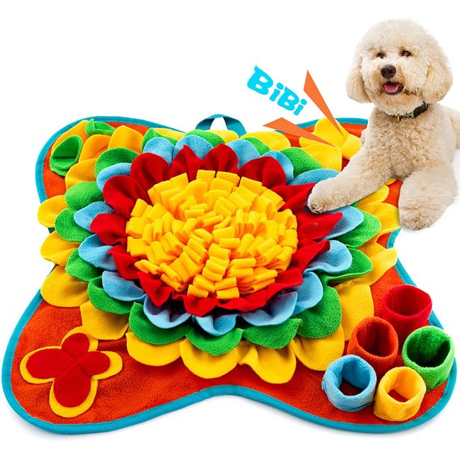 Dog Squeak Toy Dogs Snuffle Mat Pet Cat Plush Puzzle toy Cat Dog Training  Toy Nose