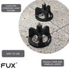 FUX Tile Levelling System 3mm, 200 Pieces Threaded tabs Joint Width 3mm, Tile Leveling System, Tile spacers, self Levelling Tools, tiling Tools, Carpenter Tools, Tile Clips (200 tabs 3mm)