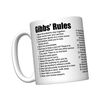 CJ Artisans NCIS Gibbs' Rules Coffee Mug (All 38 Rules)
