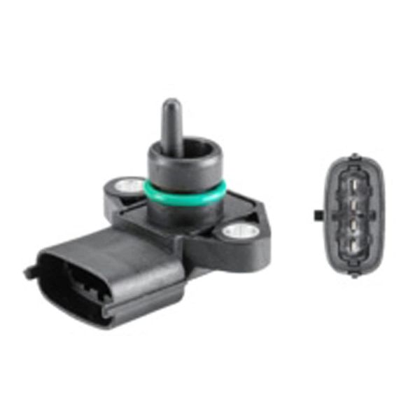 HELLA 6PP 358 152-211 Sensor, boost pressure - 4-pin connector - Bolted