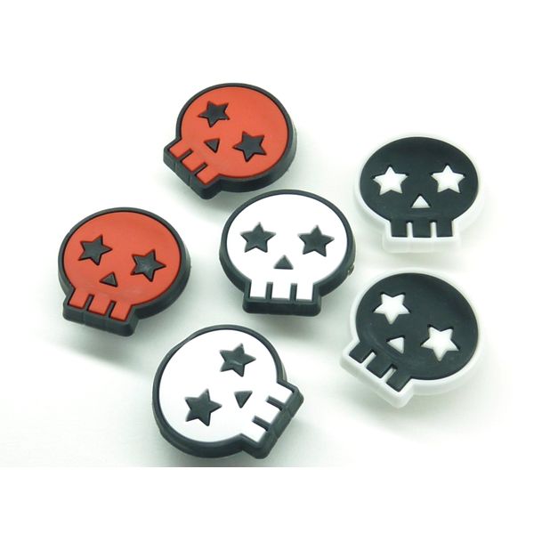 Crux (Klax (Computer Game)) Spokes Accessories Skull Pack of 6