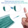 4 Ply Disposable Face Mask Protective(50PCS), Elastic Earloops, Single Use- Green